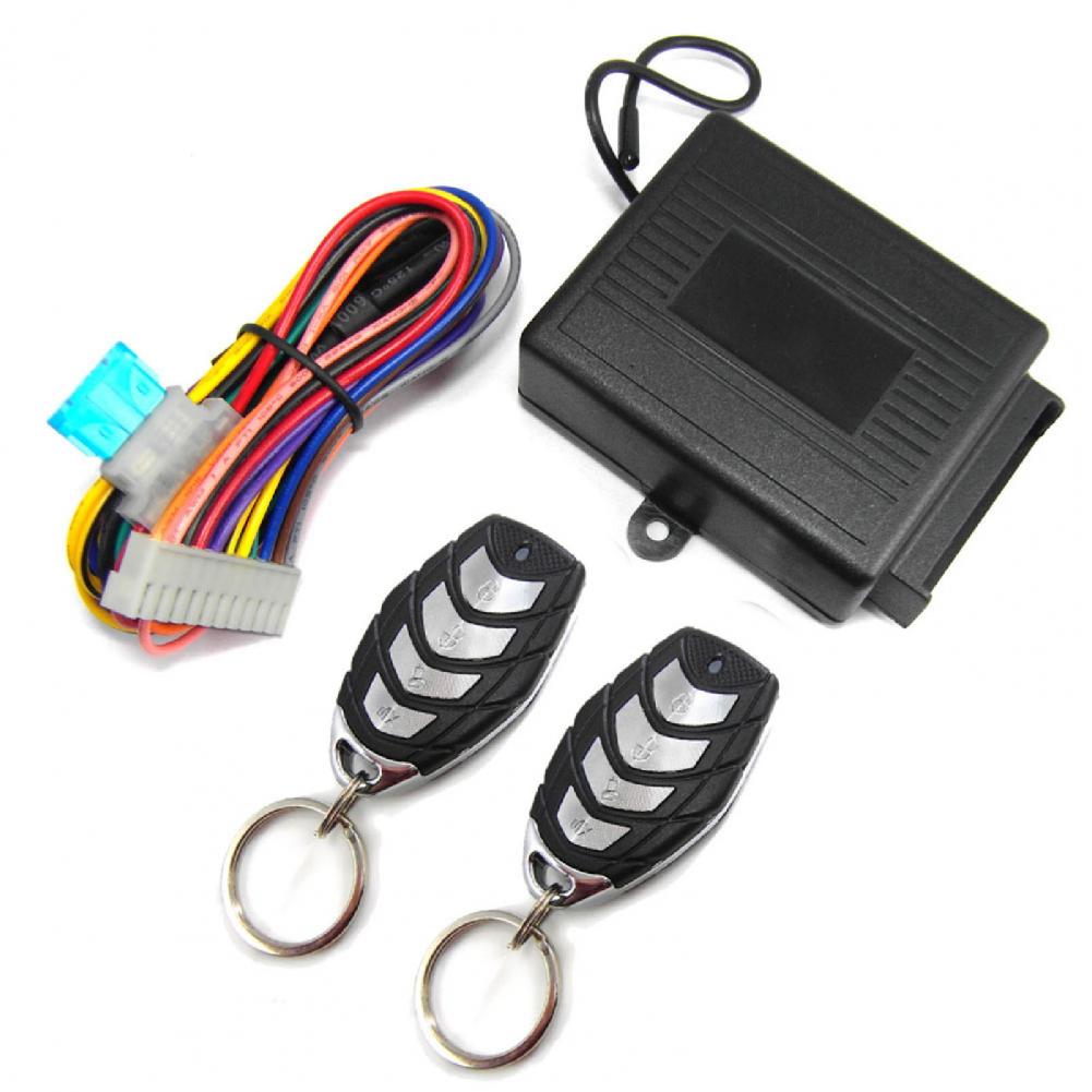 4Pcs/Set M602-8193 Car Keyless Lock Multi-function Lock Remotely Metal Vehicle Keyless Entry System Kit for 12V DC Cars