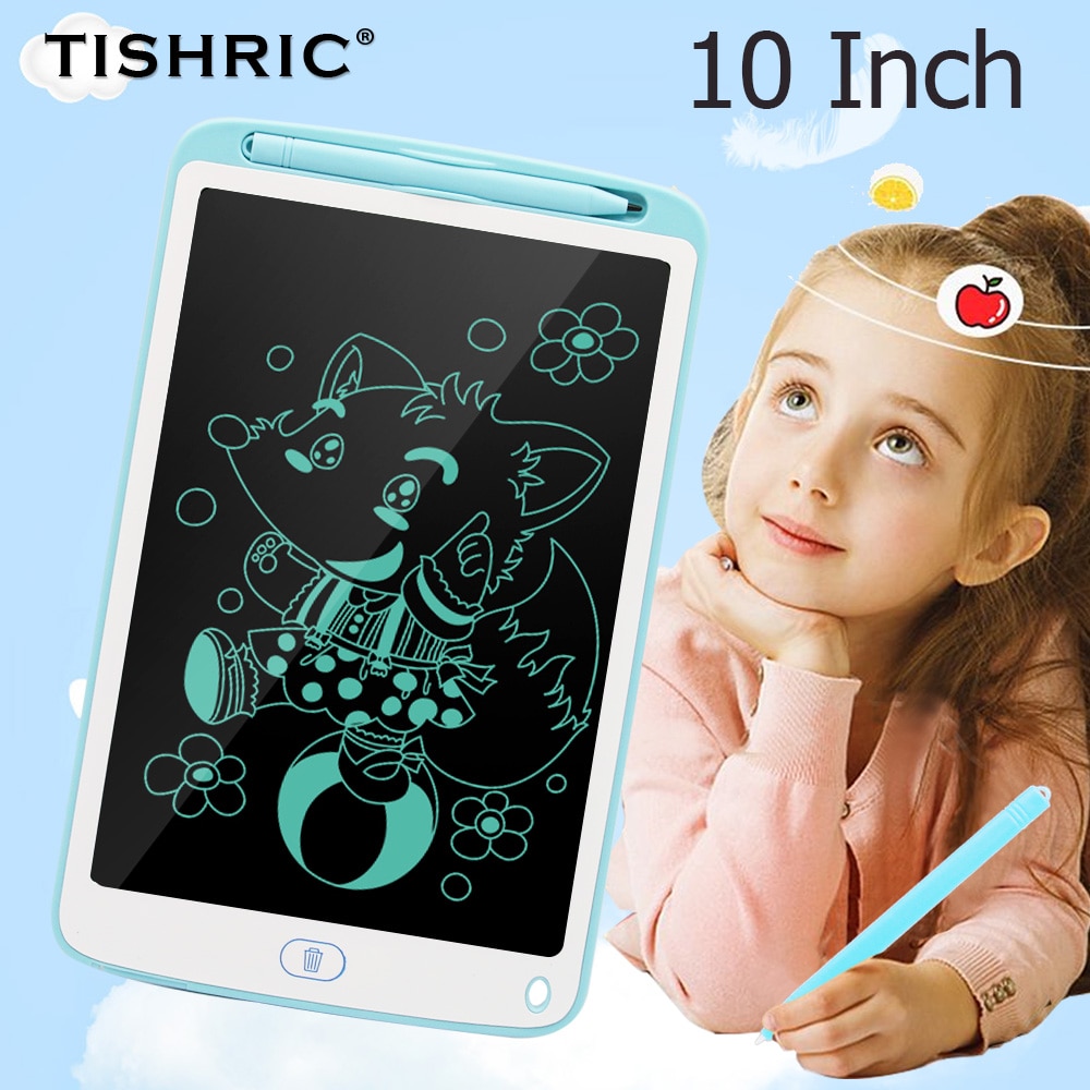 Tablette graphique magnétique 10 pouces tablette d'écriture LCD avec stylet pour dessin tableau d'écriture effaçable