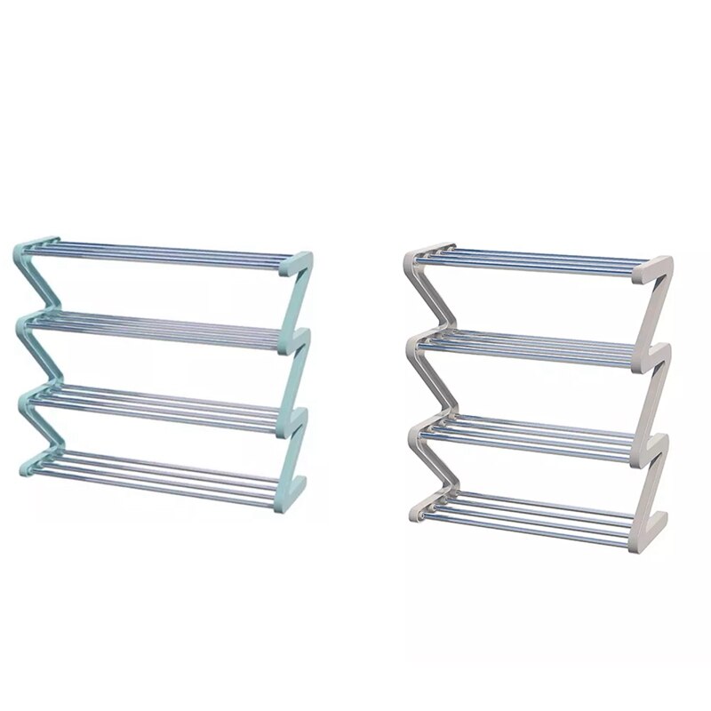 Shoe Rack Stackable Small Shoe Rack, Lightweight Shoe Shelf Storage Organizer for Entryway, Hallway and Close