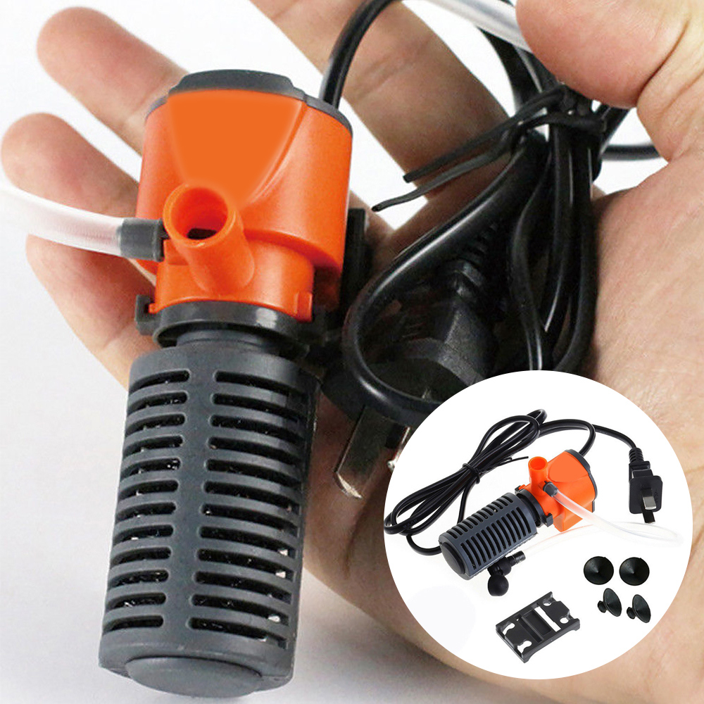 3 In 1 Aquarium Internal Filter Oxygen Submersible Pump Helps To Stable Water Large Oxygen Content Save Energy