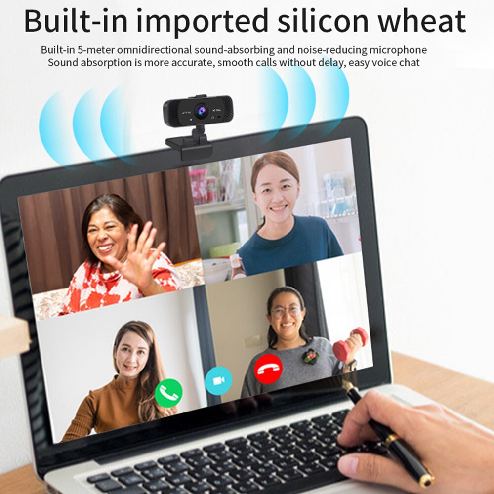 Webcam 1080P Web Camera 2K 4K Pc Computer Usb Camera Webcam Autofocus Webcam Met Microfoon Volledige hd 1080P Opname Webcams