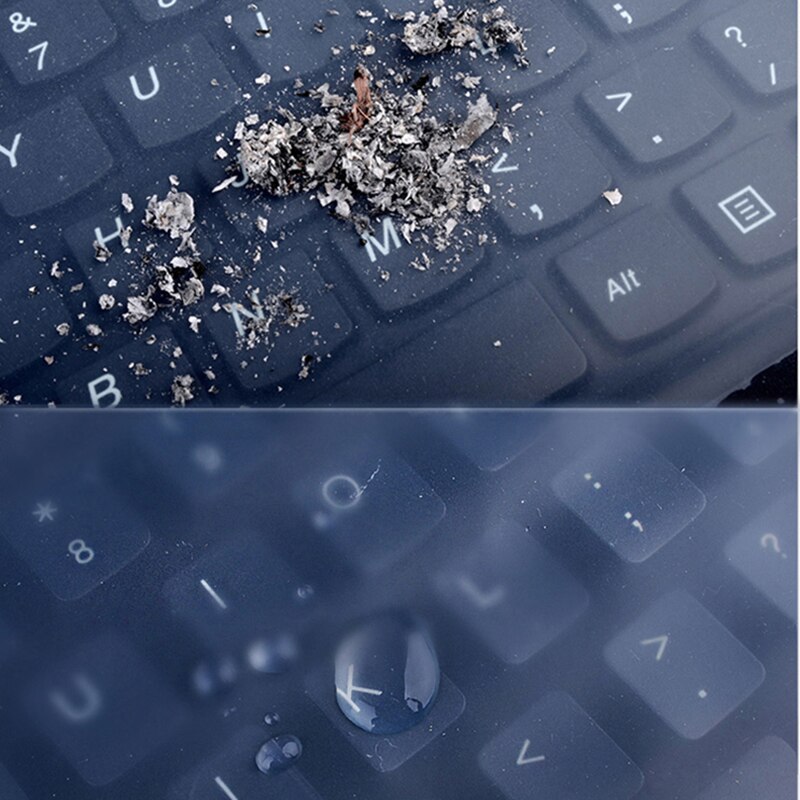 FFFAS Anti-staub und Wasserdicht Tastatur Abdeckung Universal- Weiche Silikon Schutz Film für Macbook Profi 15-17 Zoll Laptop Notizbuch
