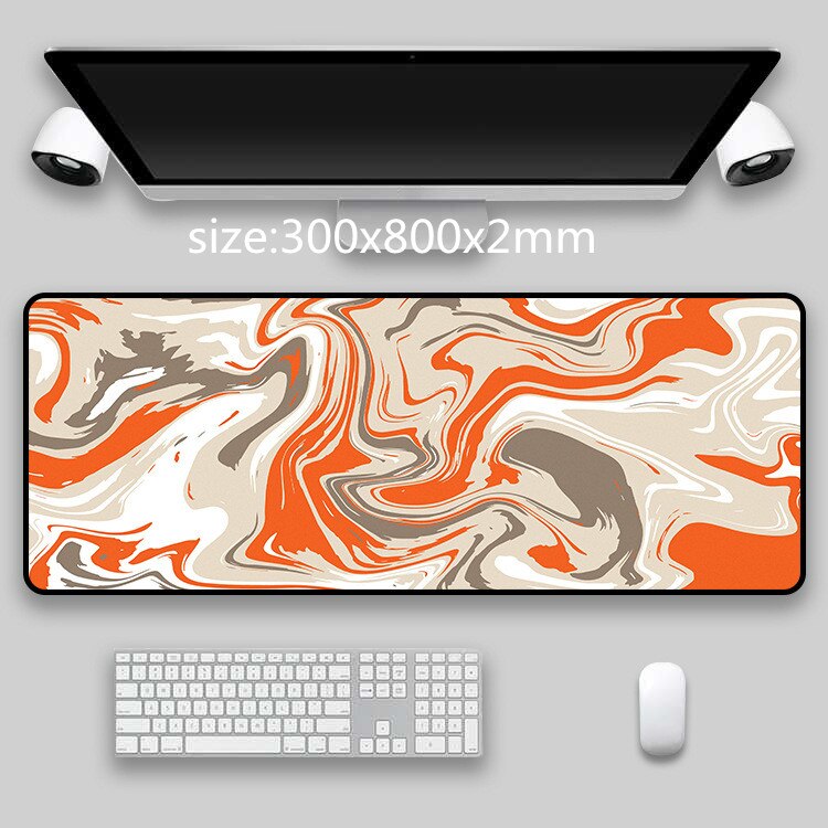 900x400mm XXL Gaming Mouse Pad Large Rubber Gamer Art Table Computer Mousepad Soft Mause Pad XL Abstract Keyboard Desk Play Mats: 300x800x2mm 11