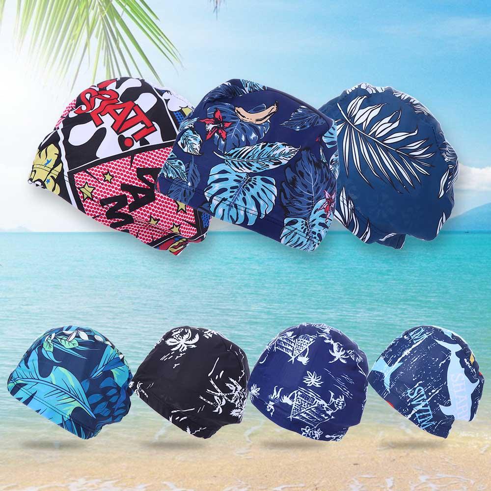 Zwemzwembad Calico Zwemmuts Sneldrogende Elastische Duikhoed Ademende Zwembadhoed Badkleding Hoeden Zwemmutsen Sportaccessoire