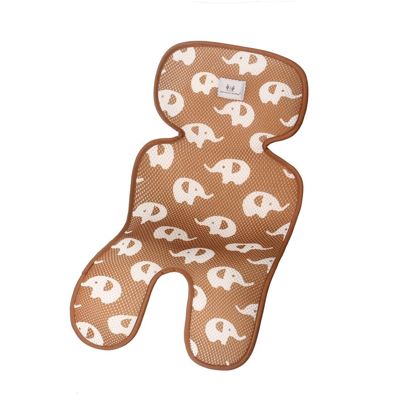 Sommer Kinderwagen Kühlung Pad 3D Luft Gittergewebe Atmungsaktive Kinderwagen matt Matratze Baby Auto Sitz Abdeckung Kissen für Neugeborene 33x67CM: Elefant