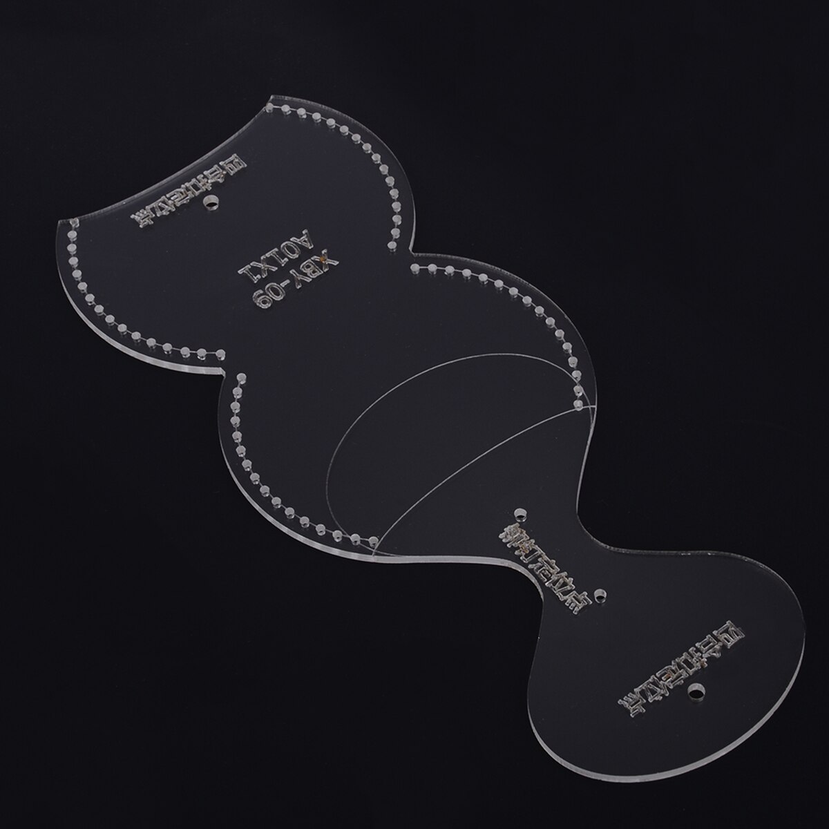 Leathercraft Coin Purse Mini Wallet Template Clear Acrylic Leather Pattern Template Stencil Sewing Craft DIY