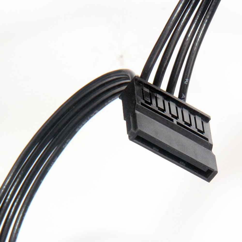 Molex 4pin Ide 1 Tot 5 Sata 15Pin Harde Schijf Voeding Splitter Cable Koord Voor Diy Pc Sever 4-Pin Naar 15-Pin Power 60 Cm