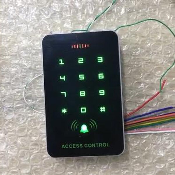 Backlight Touch Screen 125khz RFID Proximity Card Keypad Access Control RFID/EM card reader Door Lock Controller gate opener: access control