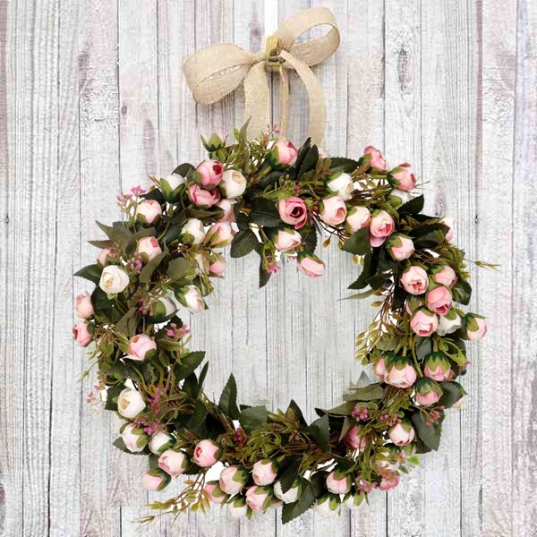 Christmas Flower Wreath Rose Garland With Best For Home Wall Door And Window Decoration Wedding Decoration