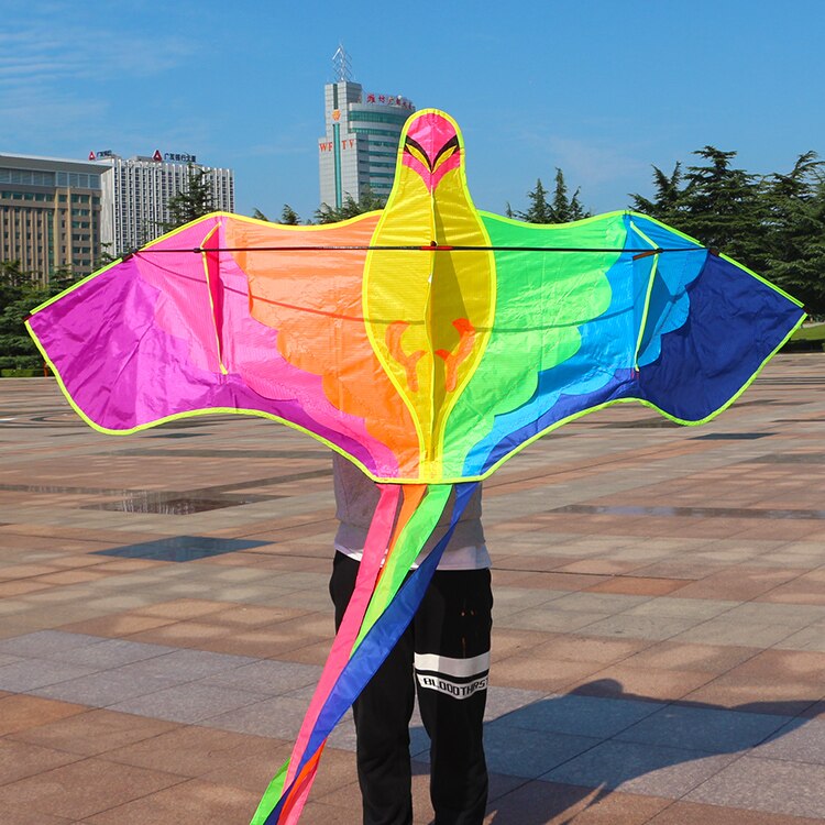 grote vogel vliegers stof nylon eco-vriendelijk met kite controle bar lijn vliegende outdoor speelgoed fabriek