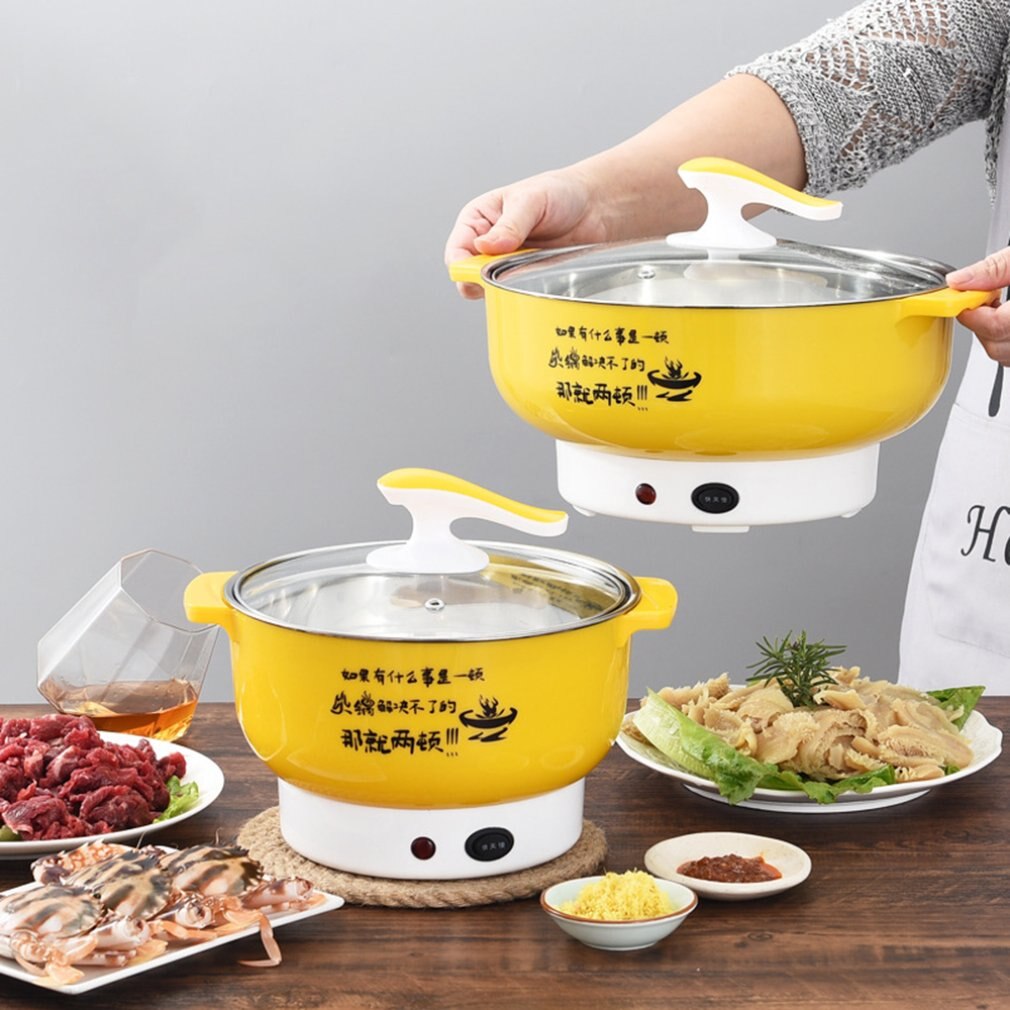 Multifunctional electric cooker Stainless steel Plastic Home appliances Double firepower Anti-dry function pot