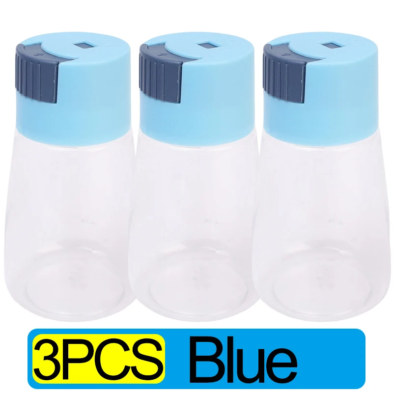 Kvantitativ push-type krydderiraker pressetype saltdispenser krydderidispenser forseglet køkkenkrydderiboks krydderiflaske: Lysegrøn