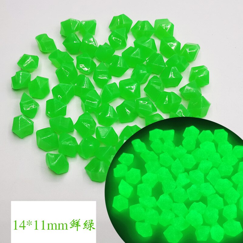 100Pcs ciottoli luminosi pietra acquario bagliore nel buio ciottoli pietra luminosa giardino passerelle Decor decorazione artigianato: K