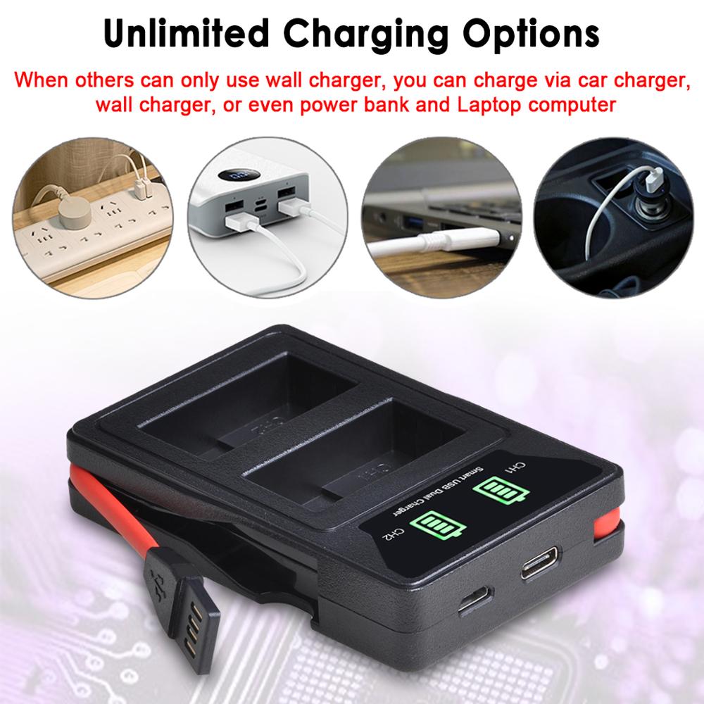 3X1500Mah DMW-BLC12 Batterij Voor Panasonic Dmw BLC12 BLC12PP BLC12E Lumix Dmc FZ1000 FZ200 FZ300 G85 G5 G6 g7 GH2 GX8