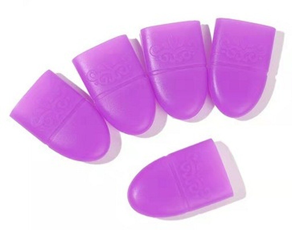 Bouchon en Silicone pour enlever le vernis à ongles, outils de manucure réutilisables