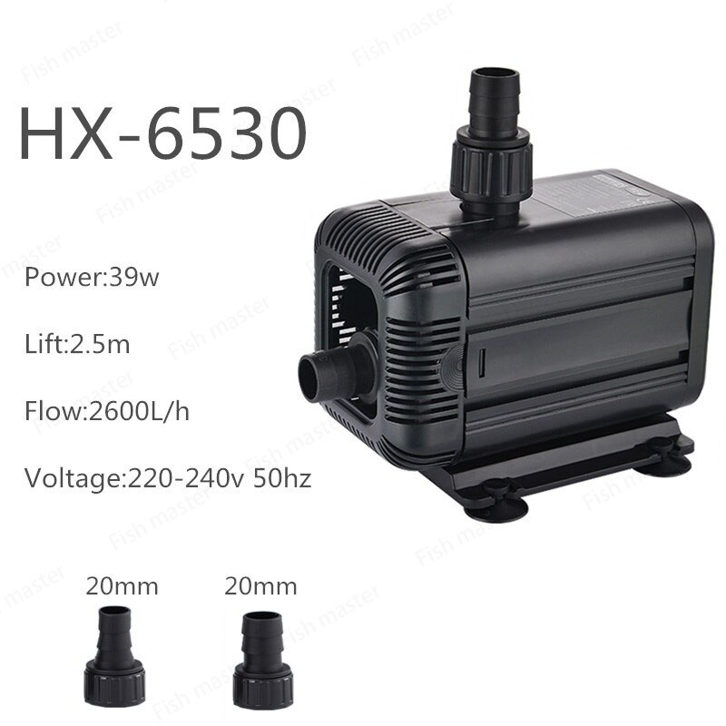 HAILEA pompe à eau amphibie kio étang à poissons pompe Submersible piscine de fruits de mer réservoir d'eaux usées pompe de drainage pompe de filtre de circulation: Hailea HX6530 / EU adapter plug