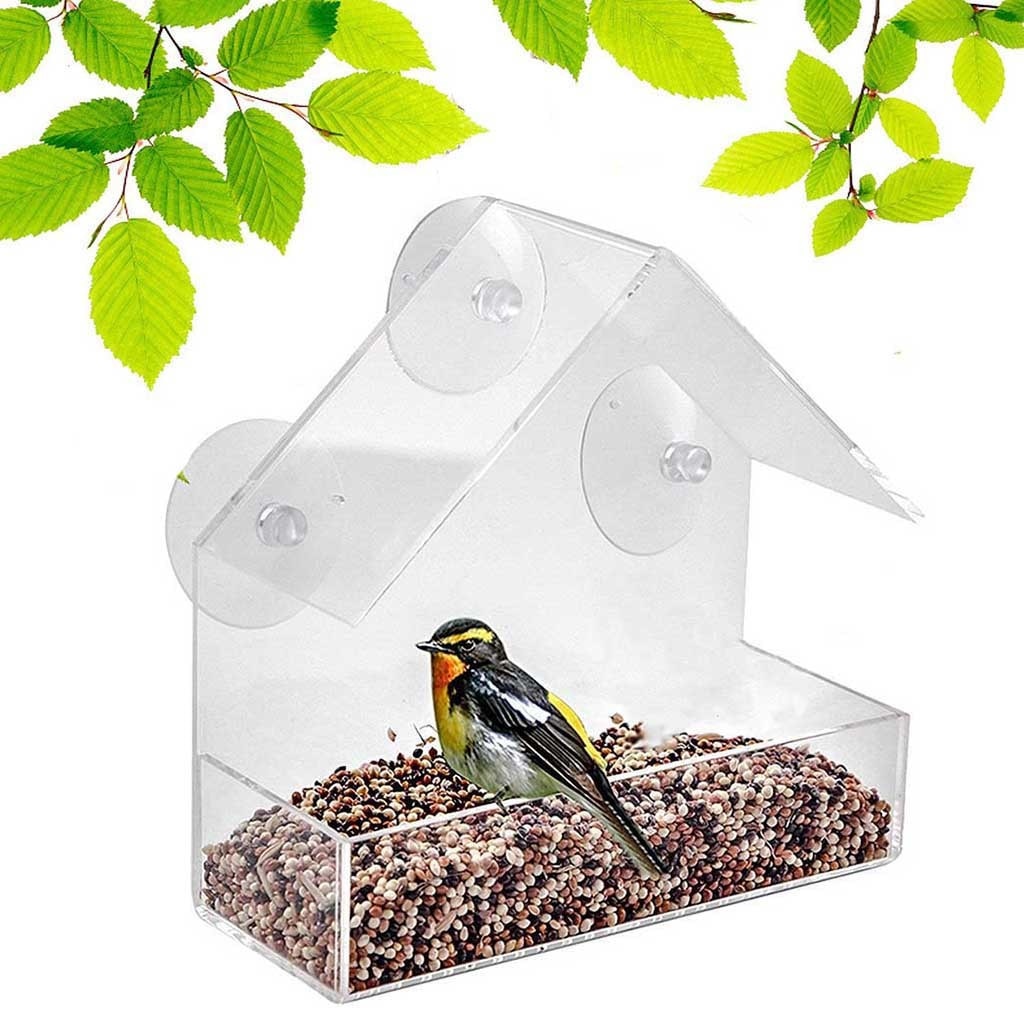 Houten Eekhoorn Feeder Huis Opknoping, Picknicktafel Feeder Buiten, Met Dekking Voor De Tuin Achtertuin Cadeau Voor Eekhoorn Liefhebbers