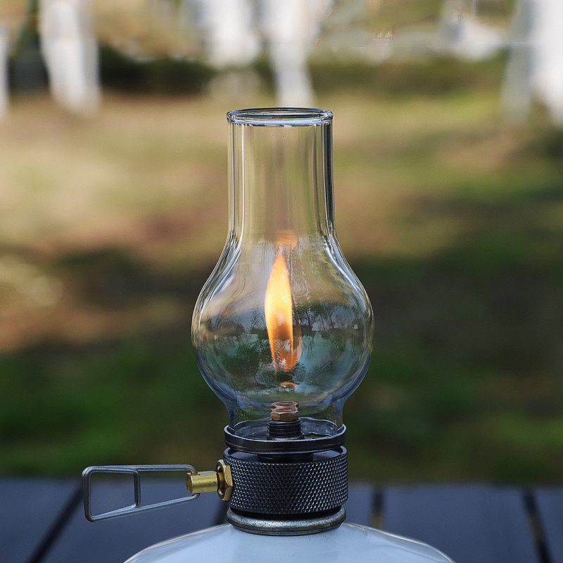 Lámpara de vela de Gas portátil para acampar, luz compacta de Gas butano, uso en exteriores para acampar, pescar, Picnic, luz nocturna, lámpara de Gas: Default Title