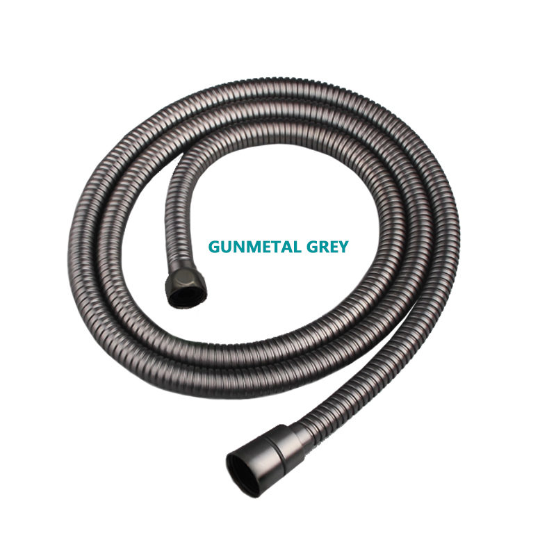 Bathroom Fixture Square In Wall Mounted Shower Set Hand Shower with Holder and Valve Body Metal Grey 1.5M Hose: Shower Hose Only