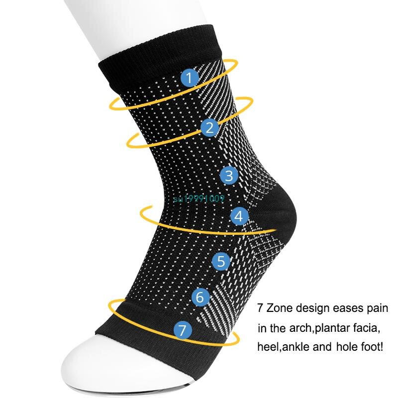 1 pair Sports Ankle Brace Compression Ankle Support Anti Fatigue Socks breathable Net Foot Sleeve Yoga Anklet Protective Gear