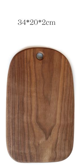 Master Star Entire Walnut Wood Food Serving Plate Multifunction Cutting Board Fruit Bread Tray Kitchen Dish: Blue