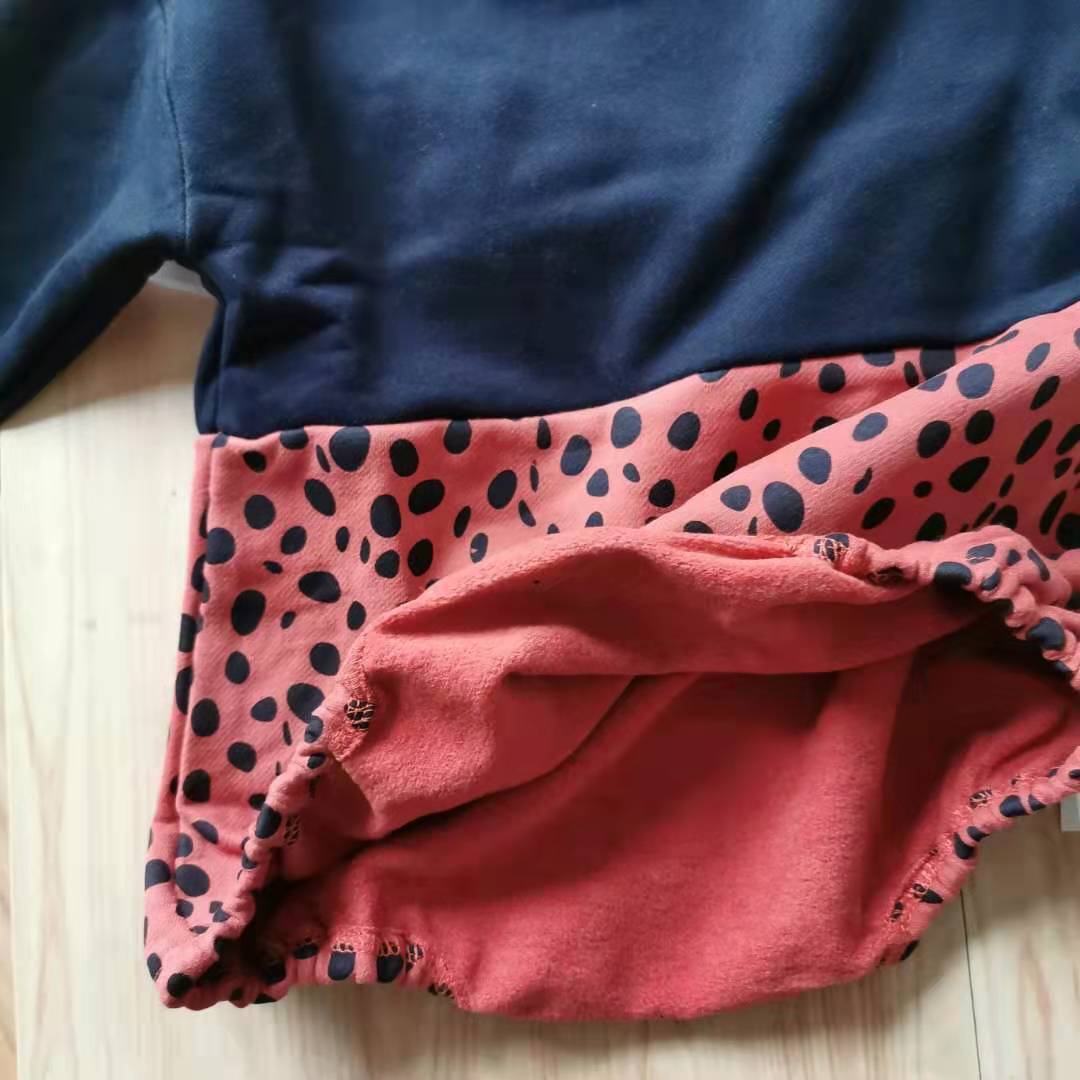 Bébé fille body imprimé léopard en peluche une-pièce bébé motif épissage paquet petites filles vêtements