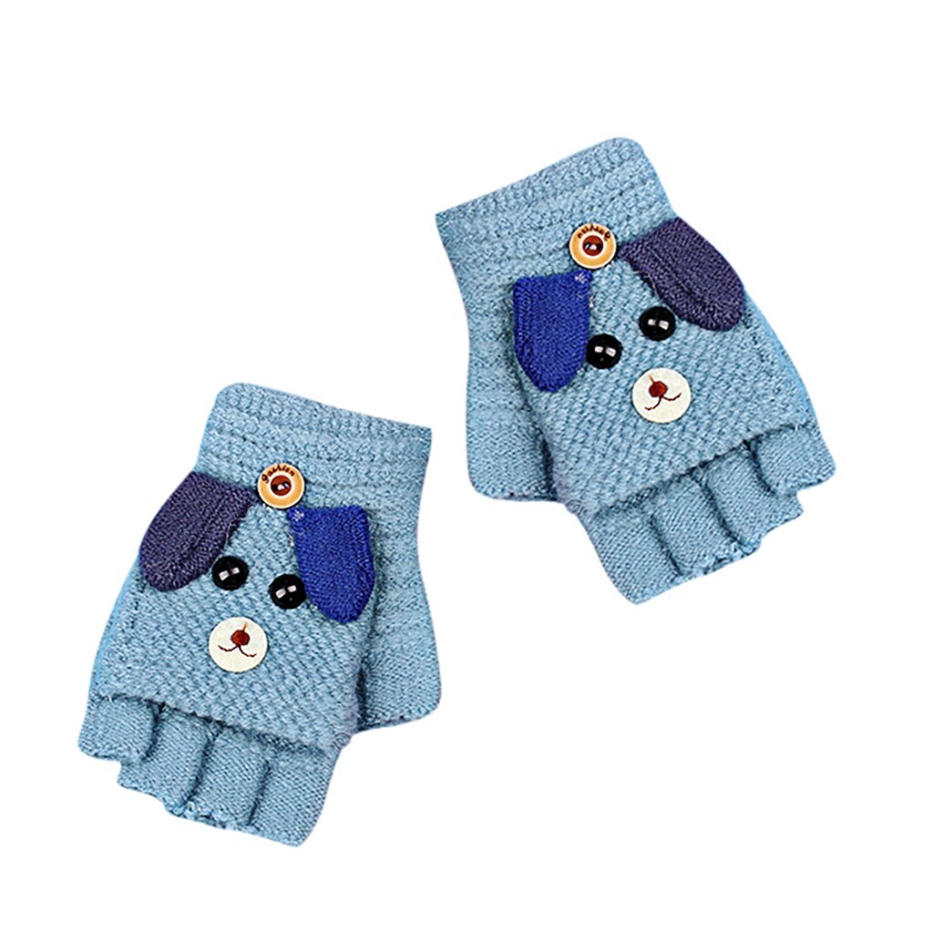 herbst Winter neue freundlicher Nette Fünf-Gefingert Samt Karikatur Warme Gestrickte Handschuhe Handschuhe gestrickte Winter handschuhe # O14