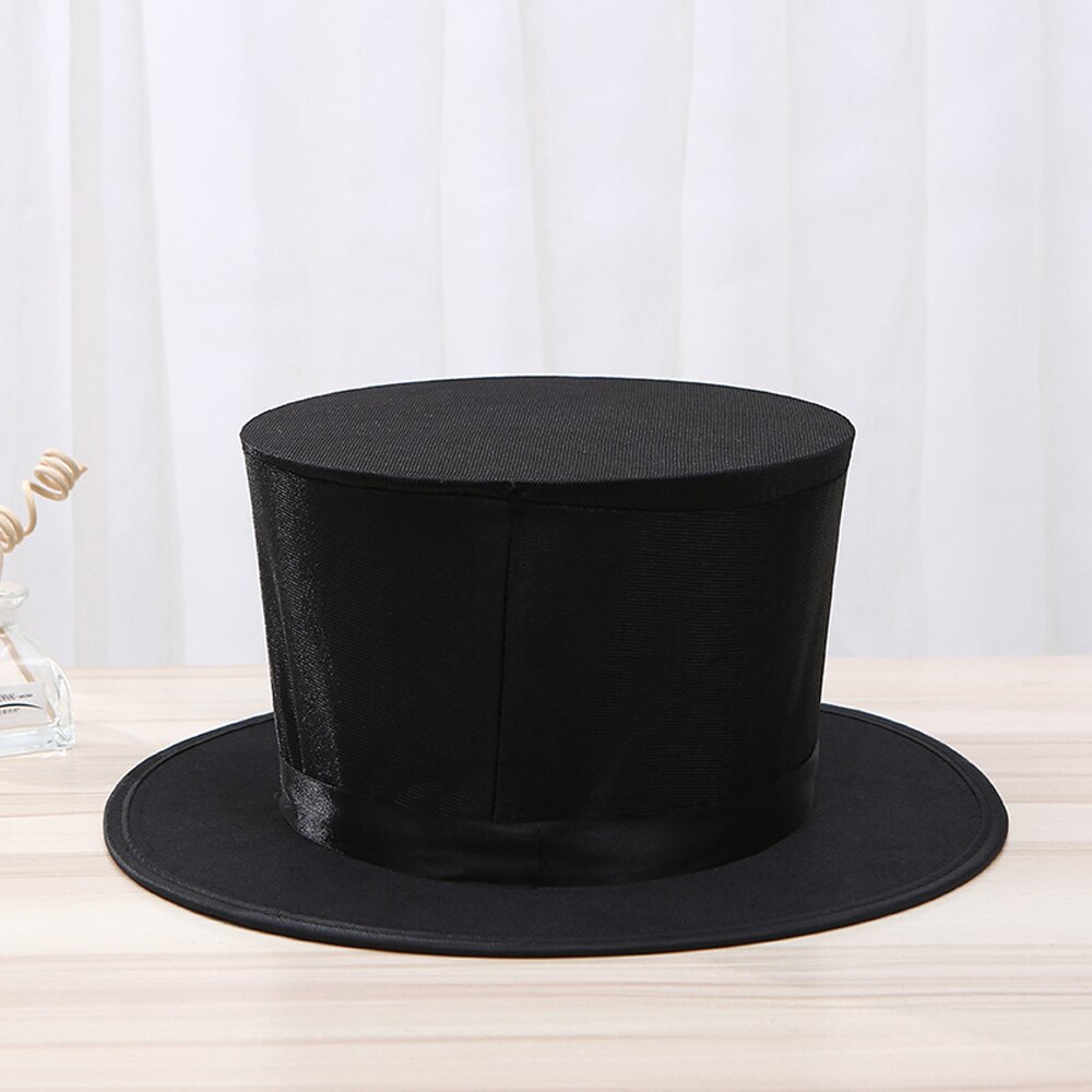 Goocheltrucs Voor Professionele Goochelaars Magische Hoed Prop Lente Hoed Met Pocket Speelgoed Voor Volwassen Kids Party: Black