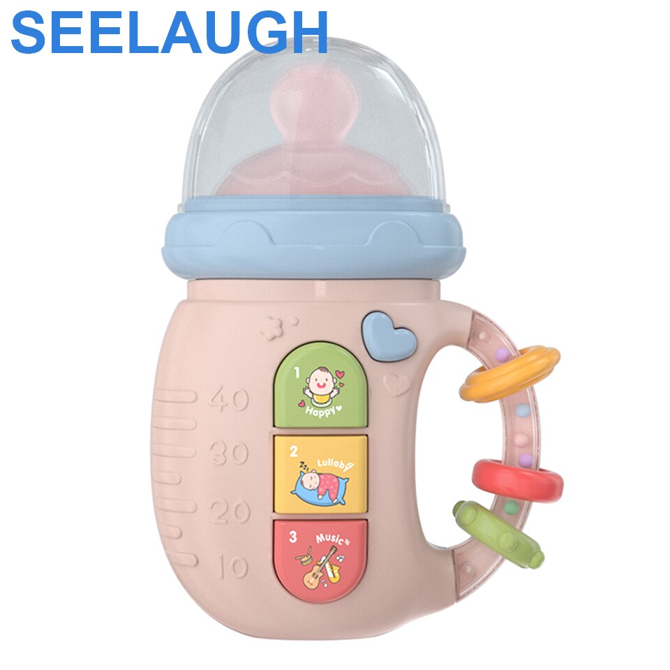 Seelaugh Multifunctionele Baby Telefoon Speelgoed Bijtring Rammelaar Elektronische Zuigfles Muziek Speelgoed Vroege Educatief Machine F