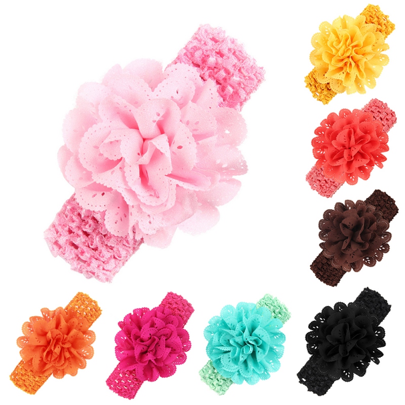 Stijlvolle Peuter Hoofddeksels Infant Kinderen Meisje Baby Hoofdband Peuter Bloem Haarband M2