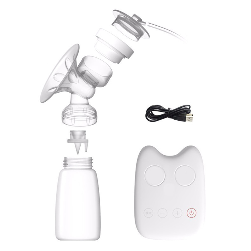 1pcs Breast Pump Kits Electric Breast Suction Pump Baby Bottle Automatic Massage Machine with Milk Bottle Usb Charging