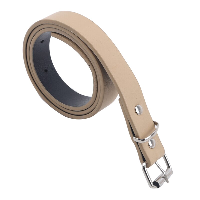 Lente Tieners Riem Casual Retro Pu Microfiber Lederen Riem Gewassen Tailleband Voor Jongens Meisjes Lederen Riem Fabriek Direct Effen: khaki