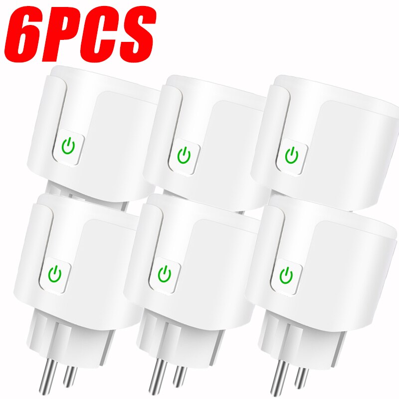16A EU Smart Wifi Plug Smart Socket With Power Plug Monitor Smart Socket Outlet Works With Google Home Alexa Voice Control
