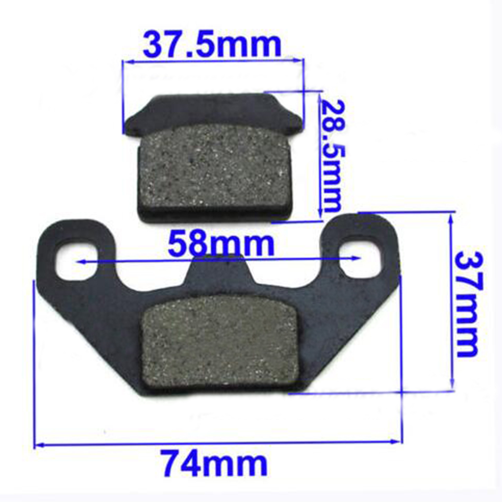 1 Set Black Brake Pads For Apollo SDG 50 70 110 125 140 cc SSR Demon Stomp Pit Bike Quad