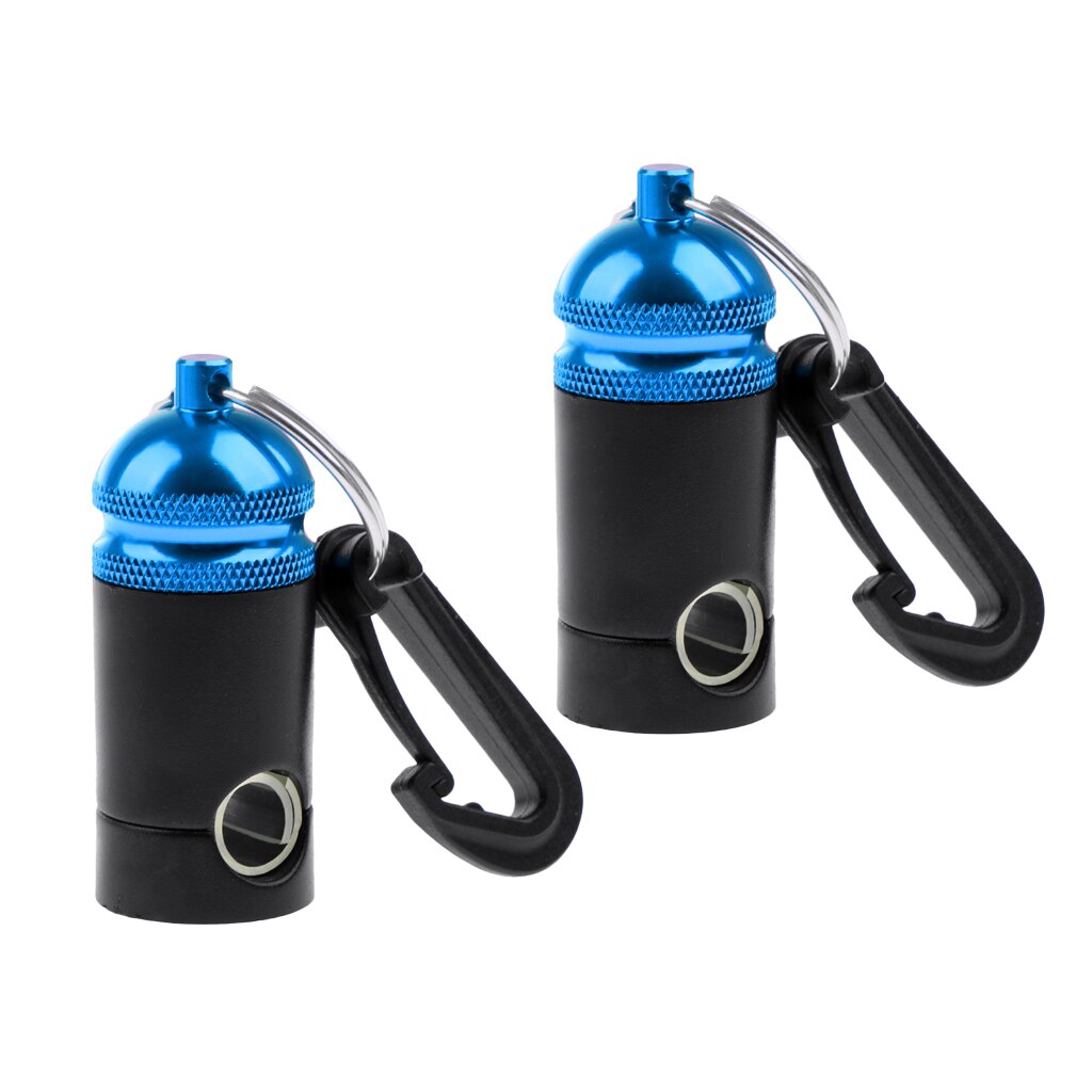 2 Stuks Premium Duiken Regulator Octopus Slang Houder Keeper Clip-Blauw Zwart