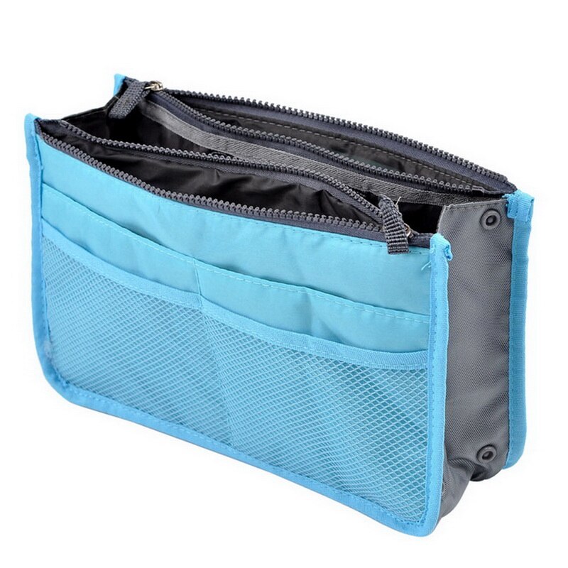 Urijk High Capacity Portable Useful Zipper Storage Bag Travel Handbag Women Cosmetic Storage Bag Organizer Makeup Casual