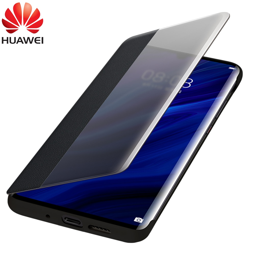 Original Official HUAWEI P30 Pro Case Smart View Window Leather Protection Flip Case HUAWEI P30 Pro Cover Huawei P30 Case Funda