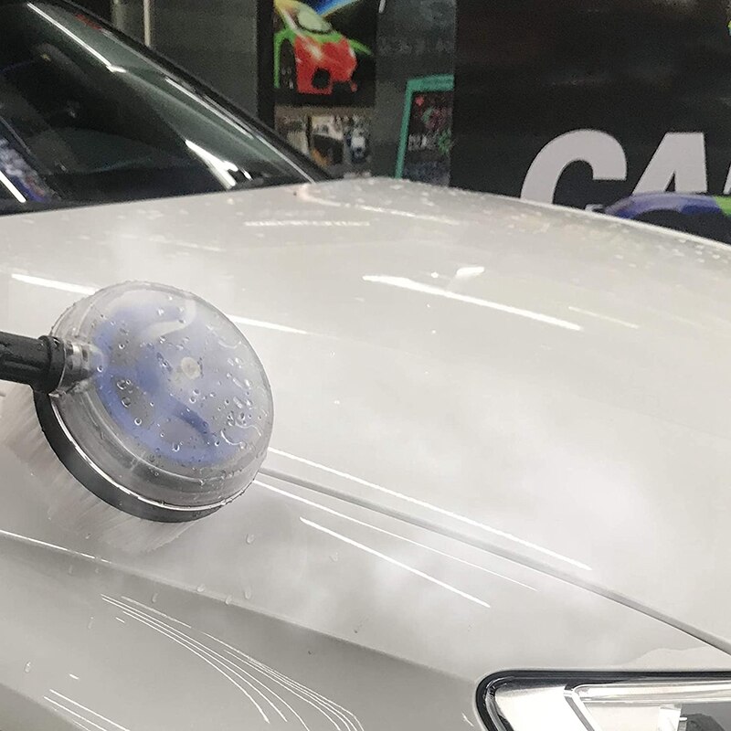 High Pressure Washer Rotating Wash Brush with 1/4 Inch QC,1/4 Inch Blue Holder Coupler Brass Female Quick Connector