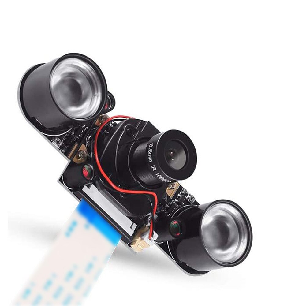 Night Vision Camera Set for Raspberry Pi 4 B Night Vision Camera 5MP Camera Module for Raspberry Pi 3 IR-CUT Focus Camera Auto: Black