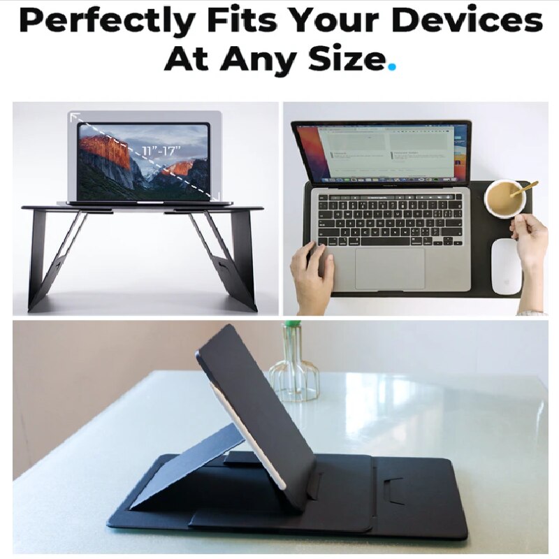 Portable Laptop Stand Foldable Support Base Notebook Stand Lapdesk Multifunctional Computer Laptop Holder Cooling Pad Riser