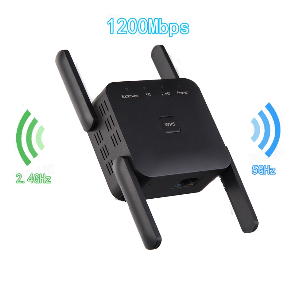 5G Wifi Repeater 5Ghz Wifi Extender 1200Mbps Wireless WiFi Repeater Range Booster Signal Dual Band Amplifier 2.4G wifi Repiter