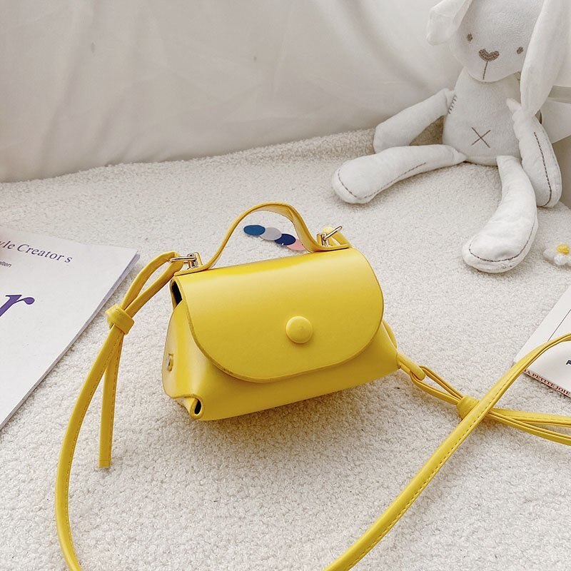 Kids Mini Portemonnee Leuke Crossbody Tas Voor Baby Meisjes Kleine Coin Pouch Meisje Portemonnees En Handtassen Clutch Bag: YELLOW