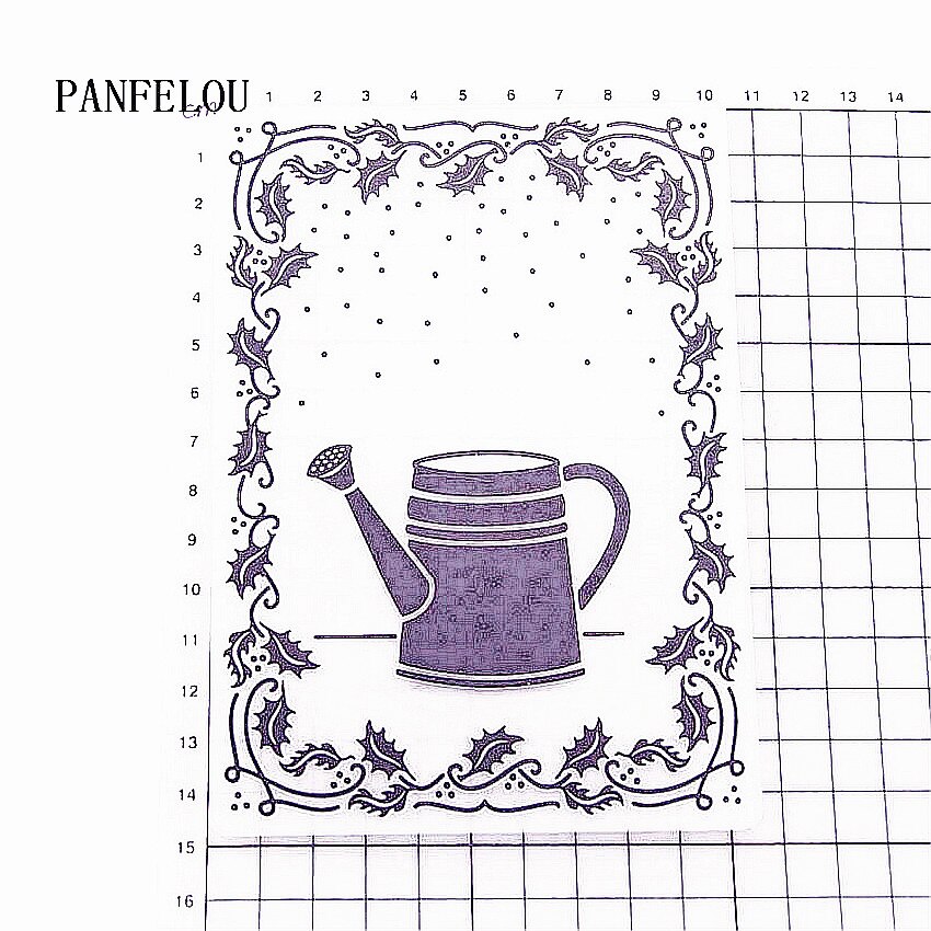 plastic clock template kettle craft card making paper card album wedding decoration Embossing folders