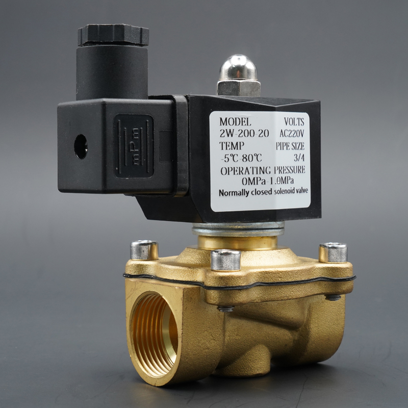Magnetventil vattenventil stänger normalt mässingsventiler 220 v 12 v 24v luft vatten gas membranventil 1/4 &quot; 3/8 &quot; 1/2 &quot; 3/4 &quot; 1 &quot; 2 &quot;