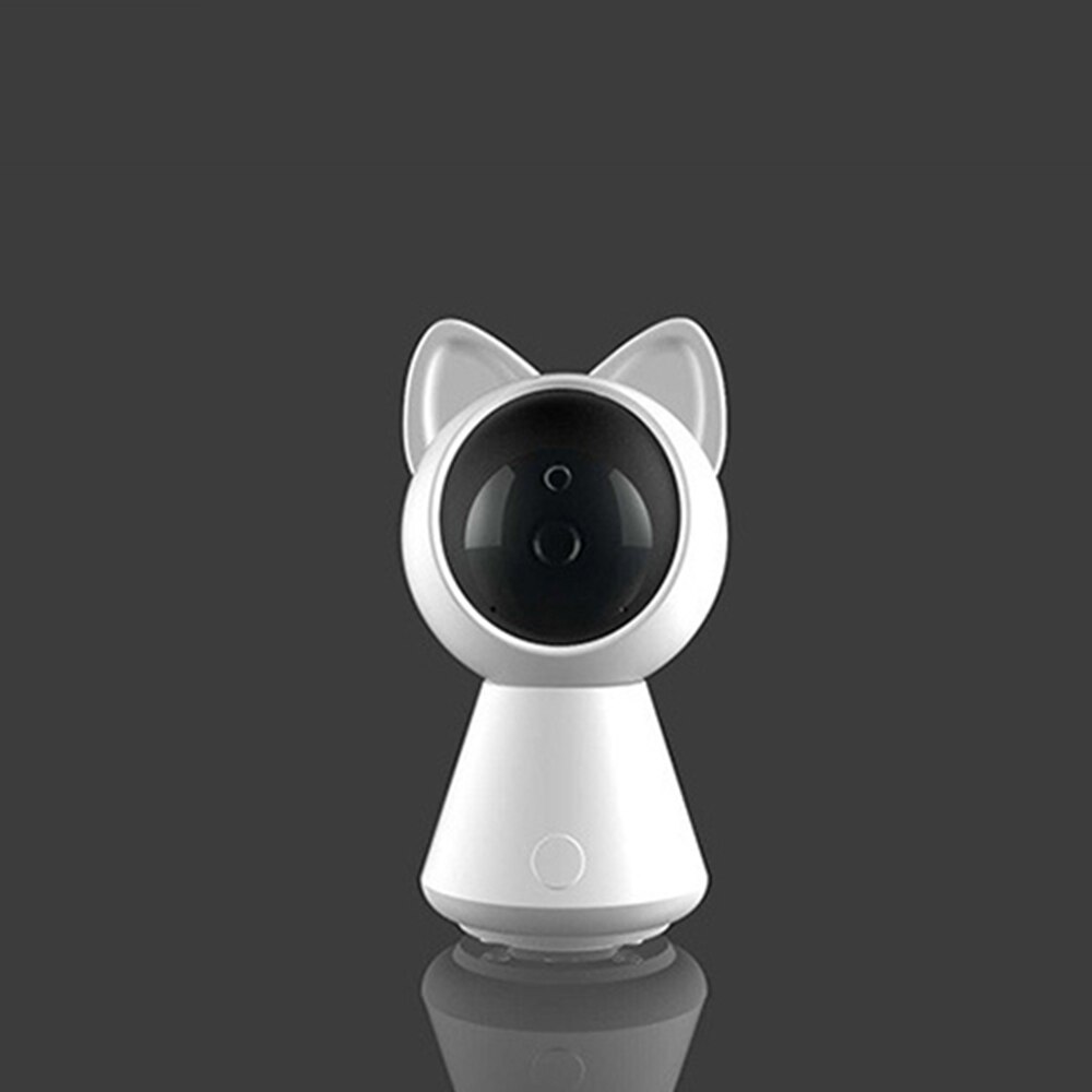 Trådløst kamera wifi fjernbetjening hjem intelligent netværk hd overvågningskamera babymonitor: Sort