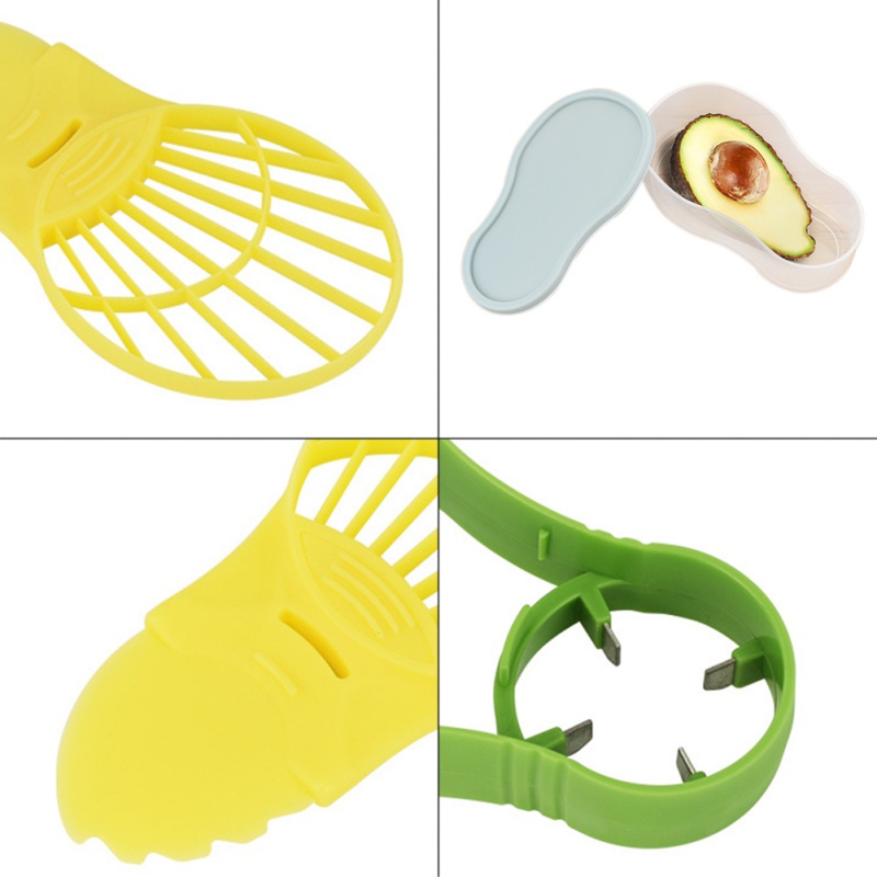 Avocado Tool Set Reinigingsapparaat + Crusher + Scherper Fruit Zaaimachine Avocado Behoud Doos Keuken Gadgets