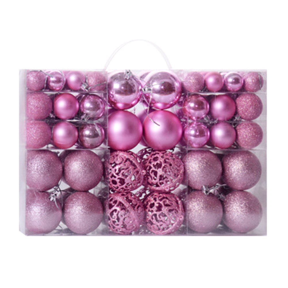 100 pieces / set Christmas Balls Christmas Tree Decorations Luminous Ball Matte Hollow Ball Year Home Decor: 6