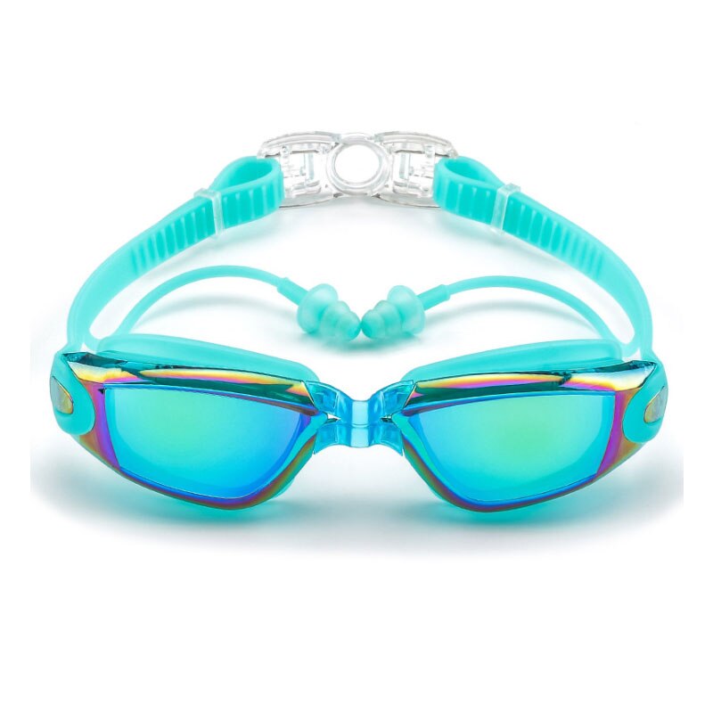 Gafas de natación profesionales para hombre y mujer, lentes impermeables antiniebla, para natación y piscina, unisex: Sky Blue