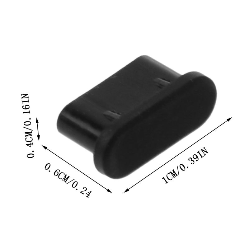 5pz tipo-c spina di polvere porta di ricarica USB protezione custodia in silicone per Samsung Huawei accessori per smartphone X6HB