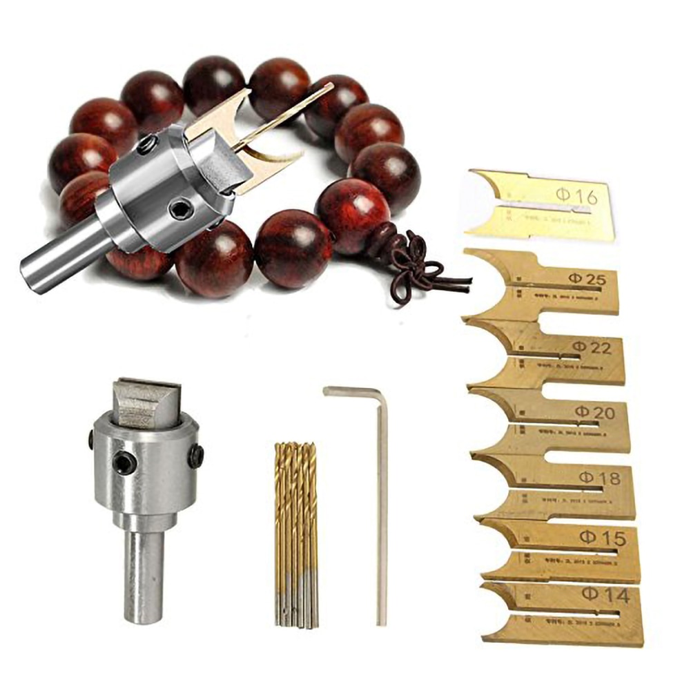 6mm-25mm fraise routeur Bit bouddha perles en bois forets Bit balle couteau outils de travail du bois perles en bois perceuse